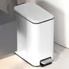 Waste Bins Poubelle de marche en acier inoxydable de 5 litres avec un couvercle silencieux et doux adaptée aux cuisines, aux bureaux à domicile et aux poubelles à pédale 230412