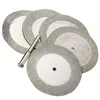 Frshpping5pcs 50mm Diamond Cutting Discs & Drill Bit For Rotary Tool Glass Metal Nafxv