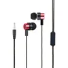 Fones de ouvido com fio trançado de 3,5 mm esportes de fone de ouvido com fone de ouvido Isolando 5 cores estéreo 1,1m na orelha media player música para celular