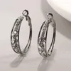 Hoop -Ohrringe 2023 Mode Engagement weißer Strasskristalle für Frauen Praty Jewelry