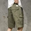 Herren Shorts Sommer Herren Military Cargo Shorts Solide Multi Pocket Freizeit Fitness Lose Arbeitshose Street Herren Tactical Sprint 230412