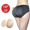 Andra massageföremål 2PS Women Butt Lifter Silikon Padded Control Panties Hip Enhancer Underwear Fake Button Briefs gratis 231110