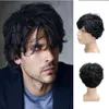 Hair Wigs Men Short Curly Synthetic for Men s Daily Wig Ombre Male Heat Resistant Breathable y0506