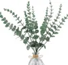 Konstgjord guld eukalyptus gren stam konstgjorda växter för höst hem dekoration bröllop blommor arrangemang grönska