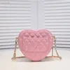 10A cross body bag Woman love purse Chain Crossbody Bag Designer Handbag Leather Shoulder Brands Mini Heart Love With Gold Sling 17CM Cheap L