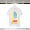Casablanc t shirt män designer skjortor vår sommar ny stil stjärnklott kort ärm casa t-shirts tennis club us size s-xxl