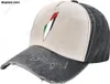 Ball Caps Vintage Flag Map Of Palestine Palestinian Washed Denim Baseball Cap - Adjustable Dad Hat For Men And Women