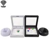 Vetrina galleggiante sospesa in plastica nera bianca orecchino moneta gemme anello contenitore per gioielli custodia per supporto per membrana per animali domestici 7 7 2 cm202s