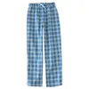 Vêtements de nuit pour hommes été hommes Plaid Pijama Hombre décontracté quotidien long sommeil bas ample mâle pyjama pantalon respirant coton sous-vêtements