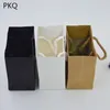 50 pezzi 3 dimensioni regalo bianco con manico sacchetto di carta kraft marrone nero per confezionare piccoli gioielli rosa regalo per feste 210323287n