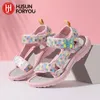 Sandalen Sommer Kinder Sandalen Baby Mädchen Kleinkind weich rutschfest Prinzessin Schuhe Baby süße Perle Prinzessin Tanz Kinder Performance Prop 230412