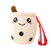 Party Favor Mini Bubble Tea Famille Peluche Poupée En Peluche Fruits Boisson Bouteille Fraise Lait Tasse Oreiller Coussin Enfants Jouets Porte-clés P307Q