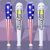 Novità Articoli 8085cm Bandiera americana Palloncino gonfiabile Bastone Mazza da baseball gonfiabile in PVC Regali di compleanno per bambini Giocattoli Decorazione del Giorno dell'Indipendenza Z0411