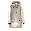 Women Down Parkas Goose Womens Kurtka parkas eleganckie kobiety zimowe środkowe kurtki z kapturem prawdziwe kołnierz futra futra płaszcza zagęszcza się ciepłem w rozmiarze plus 3xl c 1zuv