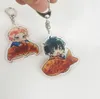 Keychains 1 par anime Keychain Ensemble stjärnor Itsuki Shuu Kagehira Mika Akryl Keyring Strap Figure Hängande tillbehör 6cm