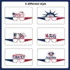 Nieuwe items 6 stks American Independence Day Decor Paper Glazen VS National Day Paper Glass Kid Happy USA Independence Day Party Foto Props Z0411