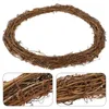 Decorative Flowers Wreath Rattan Ring Garland Grapevine Vine Christmas Natural Dried Twig Branch Door Wreaths Crafts Wicker Wooden Diy Decor