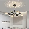 Candelabros 2023Lámpara de techo para sala de estar Dormitorio LED inteligente moderno Araña de comedor Apartamento de cristal de lujo Lámparas de decoración de interiores