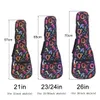 21 / 23 / 26 Inch Portable Ukulele Bag 3 Types Durable 10mm Sponge Soft Case Gig Ukulele Mini Guitar Waterproof Backpack