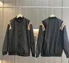 BJH806 4xl Черные бейсбольные куртки стоят воротничники, мужские дизайнерские куртки весенняя мужские пальто