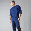 Magliette da uomo T-shirt in cotone di marca palestre estive Fitness Bodybuilding Camicie moda maschile Casual T-shirt a maniche corte Tops vestiti 230411