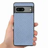 Cas de téléphone en cuir motif de conception de tissage pour Google Pixel 7a 6 6a 7 Pro Mate arrière de fibre Matte