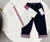 Set di abbigliamento firmato per bambino Set di vendita di camicie eleganti in due pezzi lavorato a maglia per ragazza alla moda, taglia 90 cm-160 cm