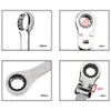 Chave elétrica 3 pcs 6 ~ 22mm conjunto de catraca flexível conjunto de chaves métricas Kit Flexi Ratcheing Flexi para reparo de carro 230412