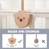 Rattles Mobiles Baby Wood Bed Bell Bracket Cartoon Bear Crib Plastics Mobile Hanging Toy Holder Arm Decoration 230411