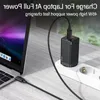 FreeShipping Gan Charger 45W PD USB C Carregador com carga rápida 40 30 Portas USB duplas Carregador de telefone para i-P para Xiaomi para Samsung Lap Dtxr