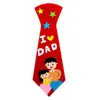 Barn DIY TIES Hantverk Kindergarten Barn Handgjorda slips utbildningsleksaker Fathers Day Gift Child Non Woven klädmaterialuppsättning