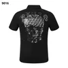 Nova moda Phillip Plain Men T-Shirt designer PP Skull Diamond t-shirt de manga curta Dollar Brown bear Marca O-pescoço de alta qualidade Skulls Paris T-shirt PP polo camisa pp68