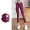 LL-90 sportkläder kvinnor yoga outfit springa smala leggings byxa träning vuxen hög midje tights fitness bär flickor elastiskt mager gym