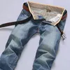 Heren jeans heren zakelijke jeans klassieke lente zomer heren strakke rechte stretch merk denim broek zomertop super dunne fit broek 230412