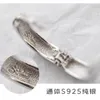 Brincos de argola realmente 925 prata de prata esterlina brilhante masculino único masculino de tamanho anti-alérgico feminino espessado por atacado