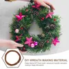 Decoratieve Bloemen Krans DIY Frames Interieur Decor Crafting Bloemenkrans Materiaal Gebruik Rieten Cirkel Kerstmis