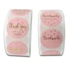 Gift Wrap Thank You Stickers For Small Business Stickers Labels Envelopes Bubble Mailers And Bags Packaging 500 Pieces Each Roll259B