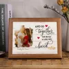 Quadros de imagens personalizadas PO Frame Ponamedate personalizado com 10leds Night Light for Kids Wife Girlfleded Gifts 230411