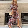 Casual Dresses Boho Chiffon Long Maxi Beach Dress Korean Style Summer for Women Chic Elegant Outfits For Y2k 230412