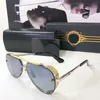 Luxus-Designer-Sonnenbrille für Herren und Damen, quadratisch getrimmte Lunetten, Metall-Sonnenbrille, Mach a Dita, sechs große, übergroße, ovale Rahmen, lila, treibende Titan-Brille