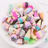 60PC Cheaper Mix Polymer Clay Ice Cream Sweet Tube Cake Candy Christmas Tree Decor Ornament For New Year Xmas Party Kids Gift Y200235Z