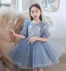 Vestidos de menina vestido de bebê 2023 para meninas para princesa tutu beleza concurso festa de aniversário tule roupa infantil