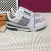 Treak Sneaker Intage Buty swobodne Wergilii Białe zielone cielę skórzane francuskie Ablohs Męskie buty