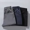 Men's Pants Autumn Pants Men's Elastic Korean Casual Slim Fit Elastic Waist Jogger Business Classic Trousers Men's Black Grey Blue 28-38 230412