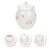 Storage Bottles White Kitchen Canisters Tea Caddy Snack Container Jars Lids Containers Ceramic Canister Set Jar