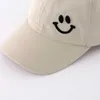 Ball Caps Summer Baby Baseball Caps Smile Pattern Thin Breathable Quick Drying Outdoor Sun Hats For Kids Boys Girls P230412