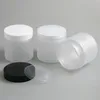 6 66 oz Frost Large Refillable PET Plastic jar with plastic cap 200ml 200cc Empty Cosmetic Containers pot Shampoo Jars 20pcs207p