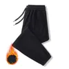 Herrenhose, gepolsterte Herren-Jogginghose aus Cord mit elastischem Bund, Vintage-Stil, schmale Passform, mit kleinem Jungen