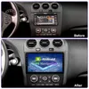 Android 12 IPSタッチスクリーンカービデオGPSラジオヘッドユニット日産Altima 2008-2012 BT DSPと