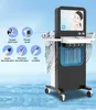 LED LIGHT AQUA Oxygen Diamond Dermabrasion Riduzione dei pori Serratura della pelle EMS EMS quattro RF Polare RF Deep Cleaning Care Machine